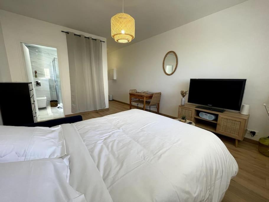 Charmant Studio Climatise Avec Parking, Au Coeur De Pietranera, Plage A 500M, Bastia A 2Km Ville-di-Pietrabugno Zewnętrze zdjęcie