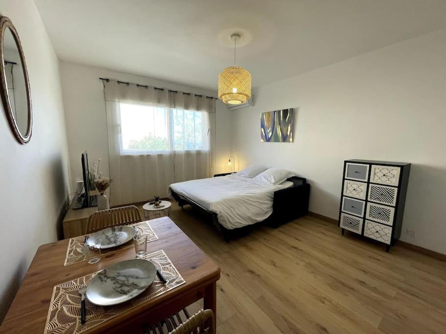 Charmant Studio Climatise Avec Parking, Au Coeur De Pietranera, Plage A 500M, Bastia A 2Km Ville-di-Pietrabugno Zewnętrze zdjęcie